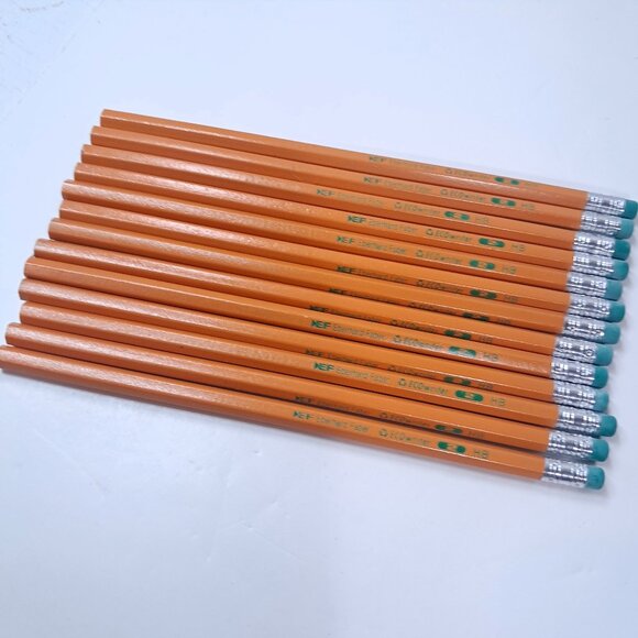 EF Eberhard faber pencil ecowriter set 13 eco writer #2 HB yellow barrel lot - Picture 1 of 6